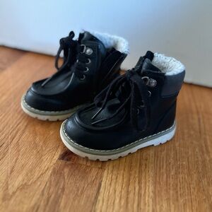 Kids Black Winter Boots
